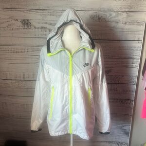 Women white and gray Nike jacket size small